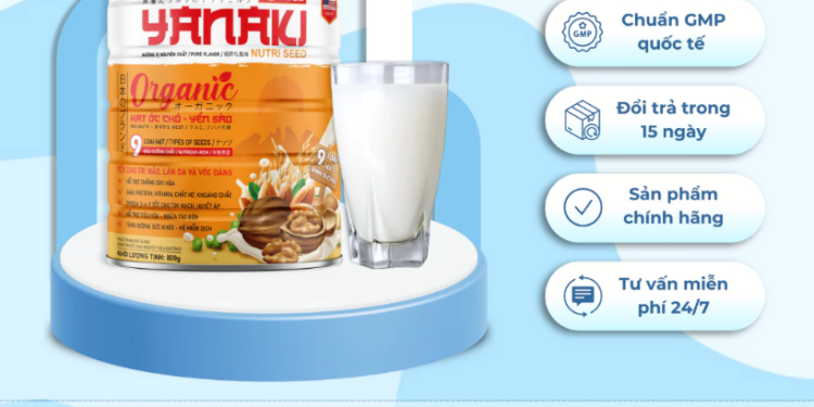 Sữa Hạt YANAKI Nhật Bản – Giàu Protein, Vitamin, Dinh Dưỡng Thay Thế Bữa Sáng Hoàn Hảo, Dùng Được Cho Tiểu Đường 800g